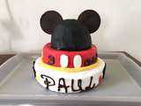 Gateau Mickey Mouse pour mon grand garçon de 3 ans