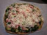 Pizzas brocolis lardons