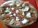 Salade tomates figues mozza