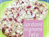 Fougasse lardons oignons feta - Milou en cuisine