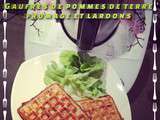 Gaufres de pommes de terre fromage et lardons - Milou en cuisine