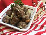 Boulettes de boeuf au fromage de brebis Ossau Iraty