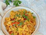 Farfalle aux poivrons Recette Cookeo