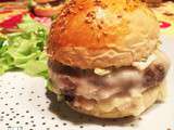 Hamburger au Brie de Meaux Confit d’oignons et sauce maison