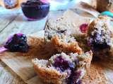 Muffins Vanille et confiture de Myrtilles