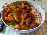 Tajine Végan aux fenouils, courge kabocha et citrons confits