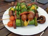 Brochettes de légumes et Chorizo Wheaty