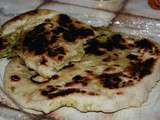 Pains Naan au beurre d ail des ours