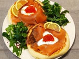 Blinis au saumon fumé