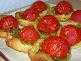 Tartelettes pesto tomates cocktails