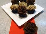 Cupcakes fudge et noix de coco