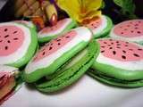 Macaron au melon d'eau