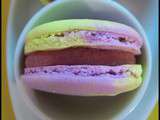 Macarons cassis et citron