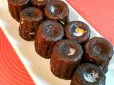 Mini cannelés au chocolat et à l'orange