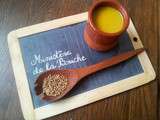 Soupe au chou, coriandre et moutarde