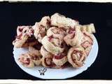 Palmier au jambon cru - cornichons pour un tour en cuisine