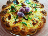 Clafoutis : courgettes, tomates cerises, poivrons