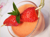 Gaspacho pastèque, tomate, fraises