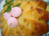 Gâteau au yaourt, citron et pépites de framboises