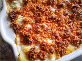 Gratin de chou-fleur, crumble de chorizo