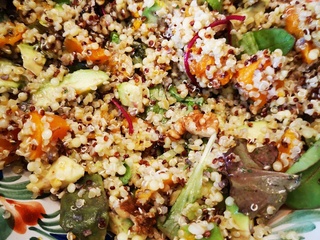 Salade d'automne à la courge butternut