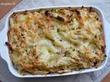 Gratin de pennes, courgette et thon