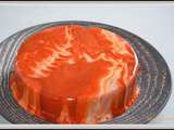 Entremets chocolat blond, et mandarine