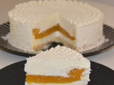 Entremets coco, mangue et passion