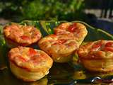 Frittatas au comte, tomates et lardons