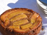 Gâteau renversé bananes