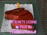 Licorne chocolat et framboise ( Façon Entremets)