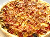 Quiche courgette-tomate