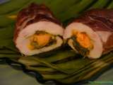 Roulade d’escalopes de poulet farcies