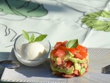 Tartare de tomates, d'avocat et de thon