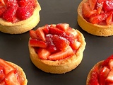 Tartelettes fraise rhubarbe