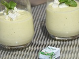 Velouté glacé de courgettes au boursin