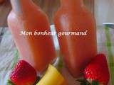 Smoothie banane-fraise-combava