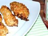 Aiguillettes de poulet grillees panees