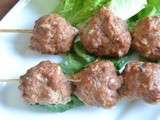 Brochettes de boulettes de boeufs