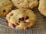 Cookies fraises sechees et chocolat blanc