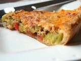 Quiche courgettes lardons