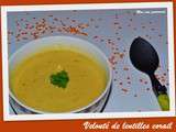 Velouté de lentilles corail à la crème