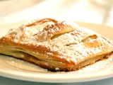 Jalousies feuilletées, pommes abricots caramélisés