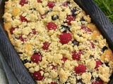 Crumble Cake Myrtilles Framboises