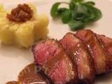 Magret de Canard, sauce Framboise