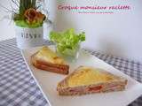 Croque monsieur d'hiver .... et sa raclette coulante