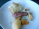 Cannelloni de canard aux moules