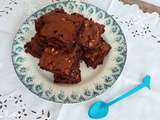 Brownies chocolat, spéculoos, pépites de chocolat blanc et noix (Chocolate, Speculoos, White Chocolate Chips and Nuts brownies)