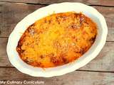 Chili aux haricots blancs gratiné au cheddar (My chili with white beans baked with cheddar)