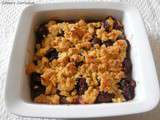 Crumble aux quetsches (Plum crumble)